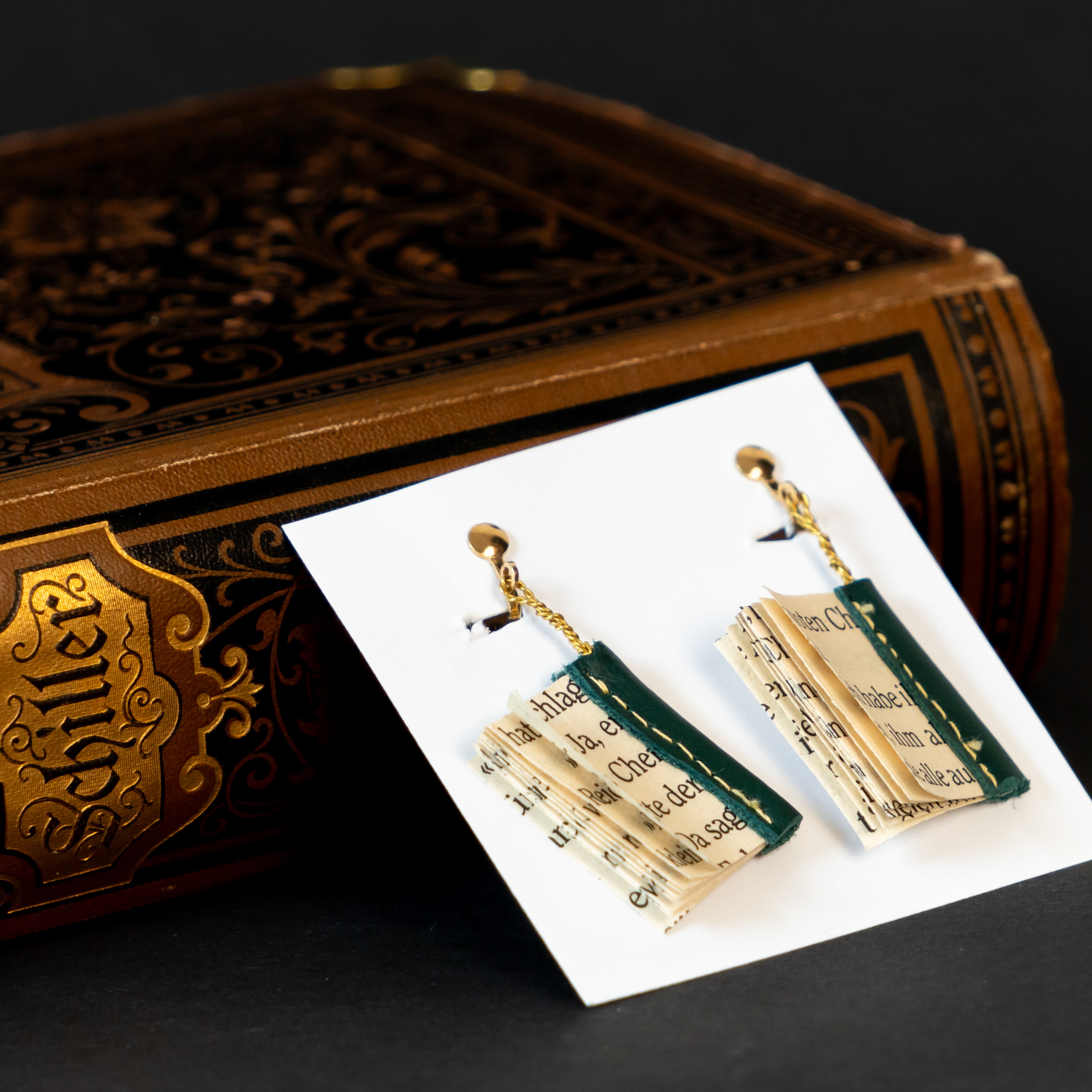 Ohrringe "Bücherwurm"